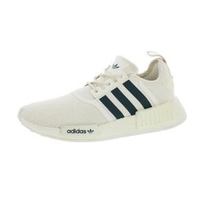 Adidas NMD R1 Women Off White Dark Green Stripes‎ Casual Sneakers Shoes Size